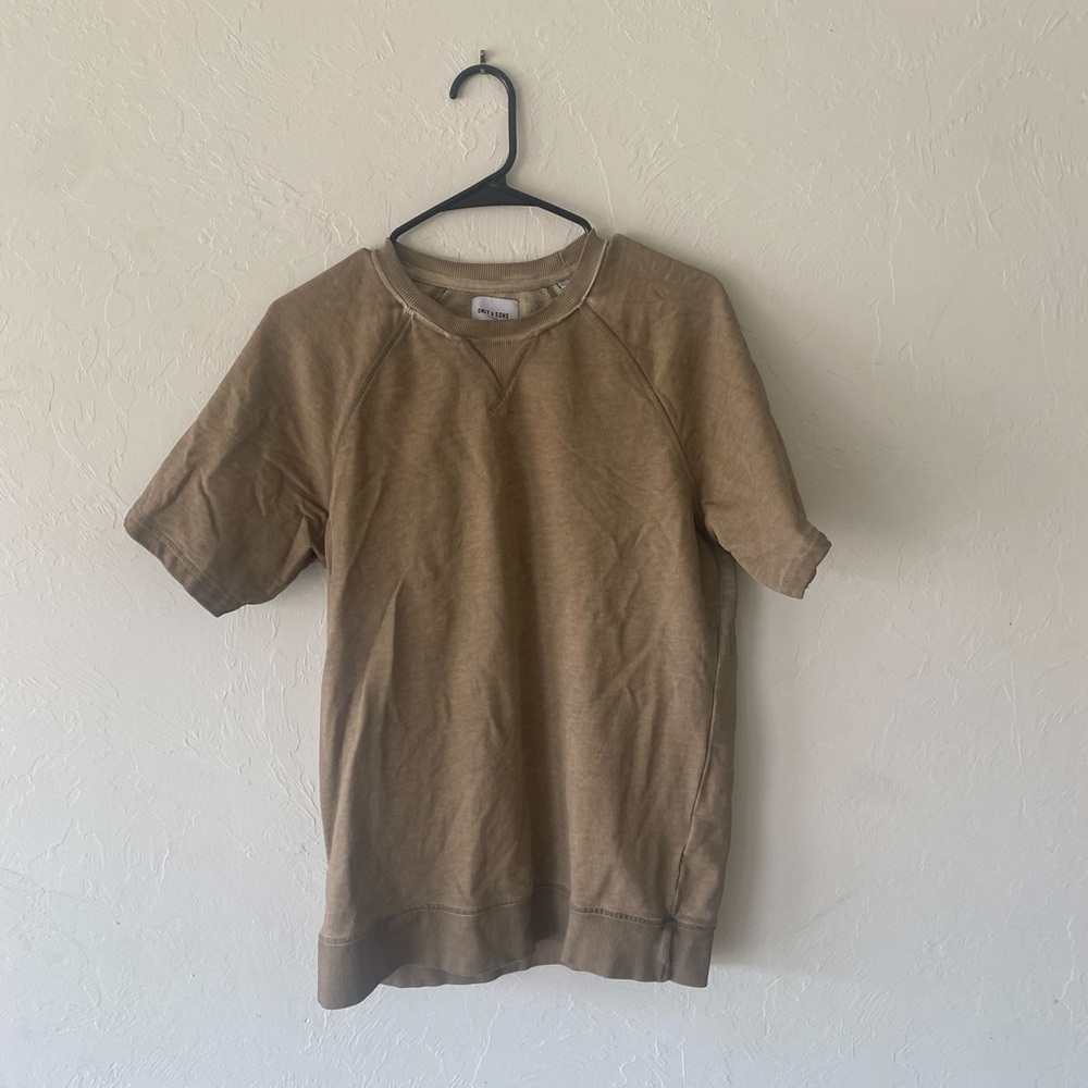 Only & Sons tan beige raglan shirt sleeve sweatshirt